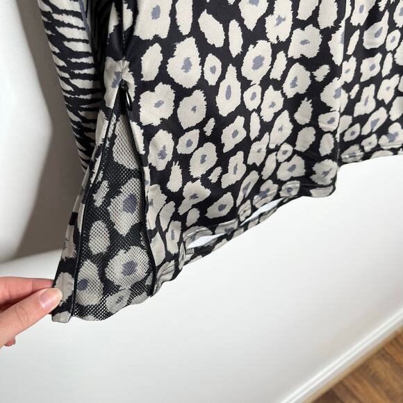 Gretchen Scott Quarter Zip Up Pullover Top Womens Medium Wildcat Zip Pockets - Picture 11 of 12